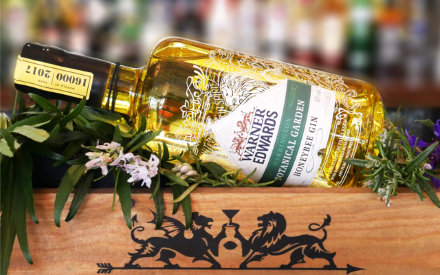 Warner Edwards honeybee gin artistic photo shot