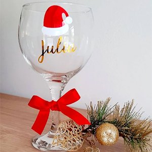 Personalised Christmas gin glasses Etsy