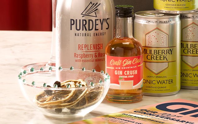 Craft Gin Club's February 2023 Garnishes and Cocktail Syrup
