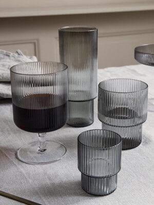 Ferm Living Grey Ripple Glasses.jpg