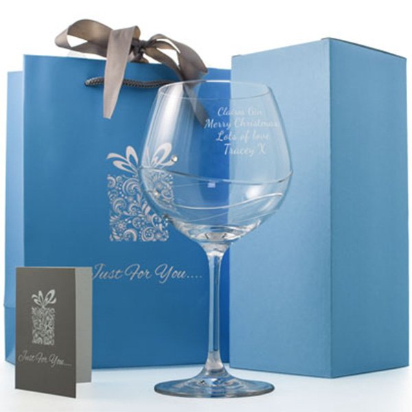Glassware with Swarovski elements