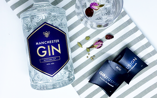 Ginfusion botanicals and Manchester gin