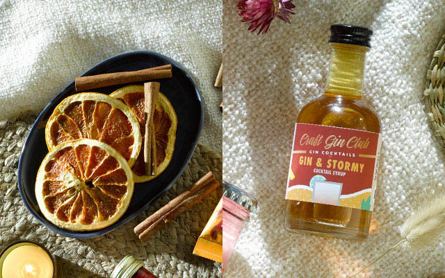 Garnish and syrup 