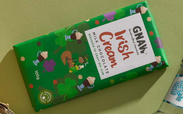 Gnaw Irish Cream Milk Chocolate bar