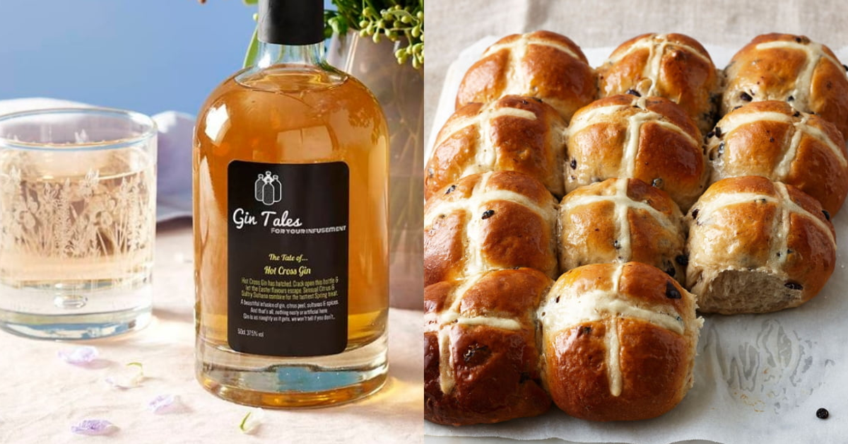 Hot Cross Bun Gin For Easter