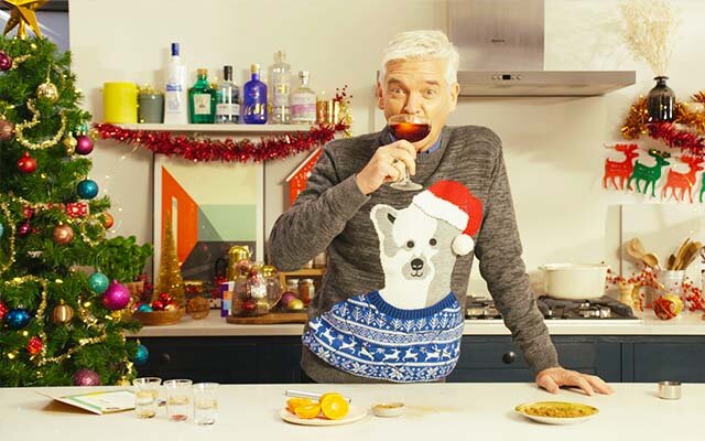 Phillip Schofield makes a flaming Christmas Pudding Martini! Watch the video >>