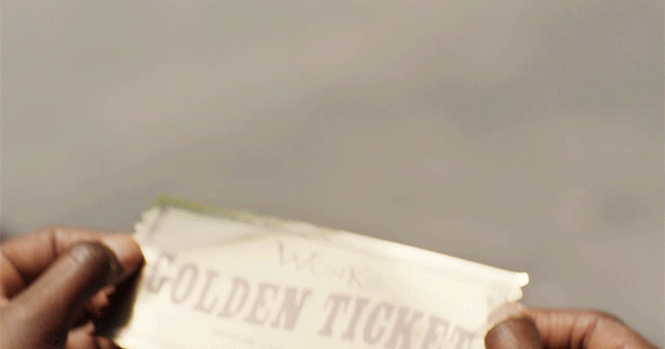 Golden ticket willy wonka