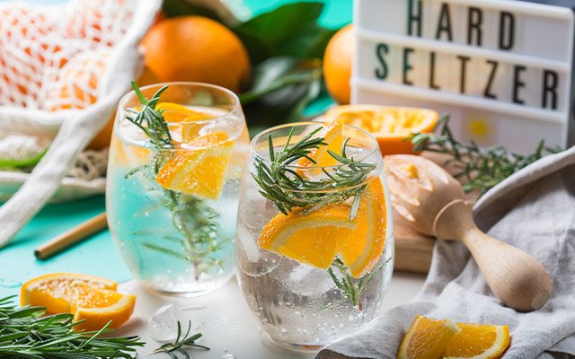 Gin and hard seltzer mixer