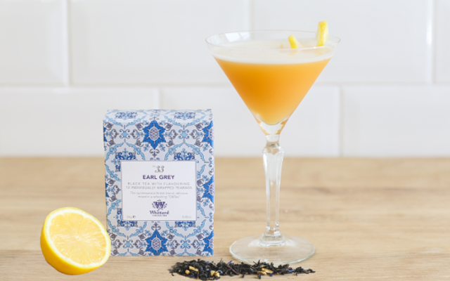 Whittard of Chelsea Earl Grey Martini. Box of earl grey and a lemon