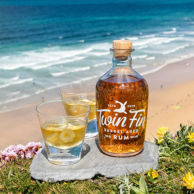 Twin fin barrel aged rum 