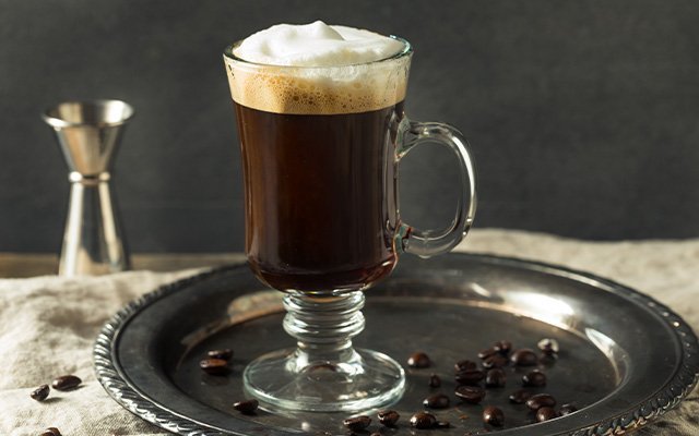 Hot Gin Irish Coffee Recipe