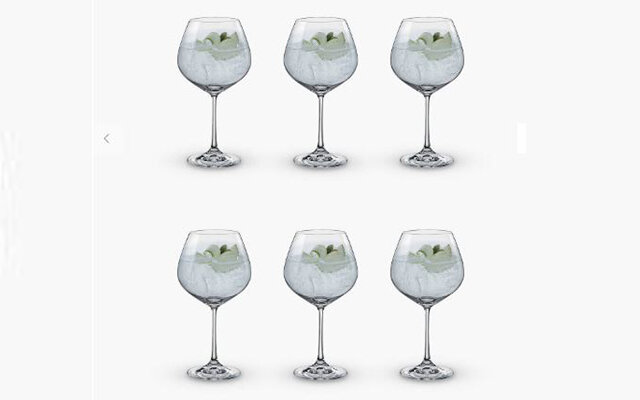 John Lewis Set of 6 Dartington Crystal Copa Glasses