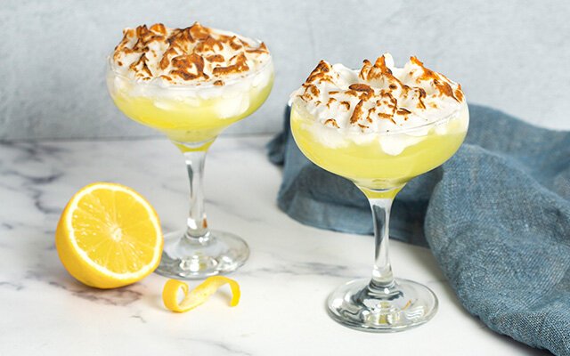 Lemon Meringue gin cocktail