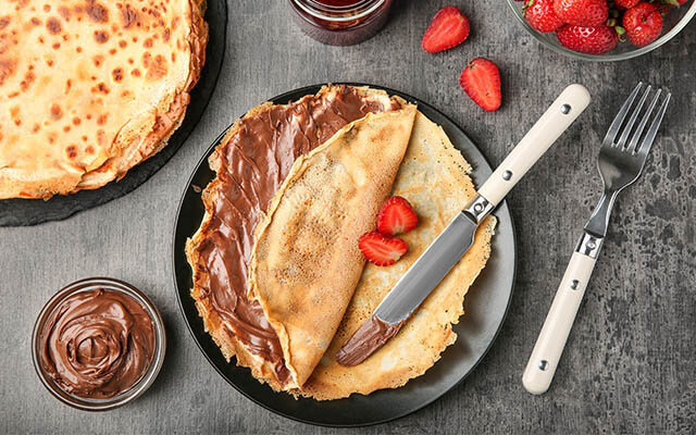 Pancakes with gin