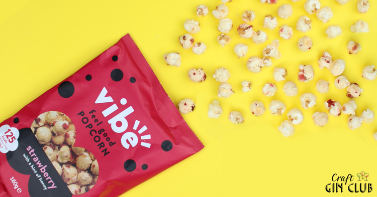 Feel good Vibe popcorn indulge snack