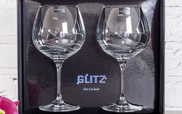 Dartington copa glitz glasses