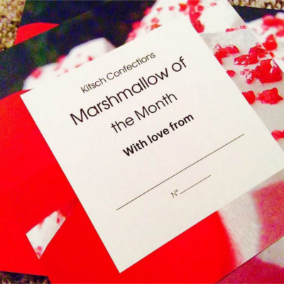 Marshmallow of the month kitsch confections month club prize