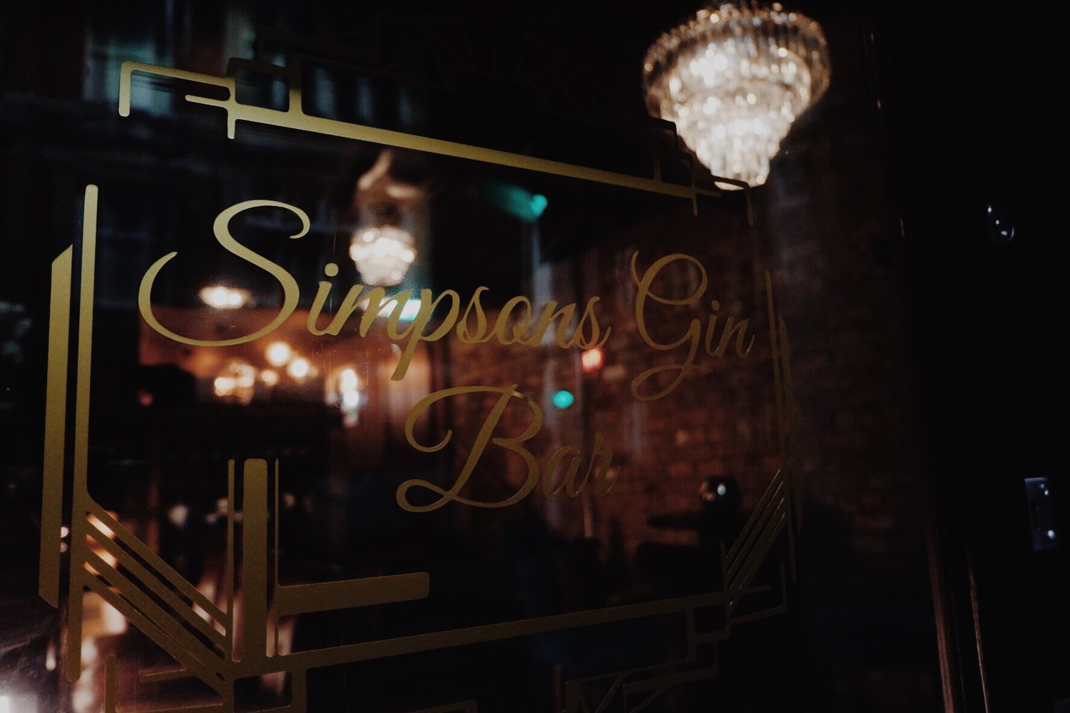 Simpsons gin bar sutton coldfield