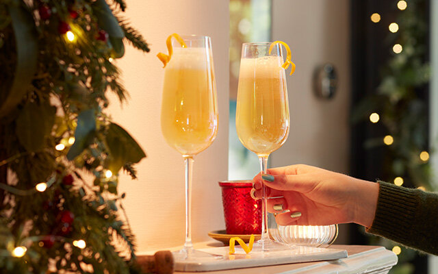 Smoky Royale cocktail