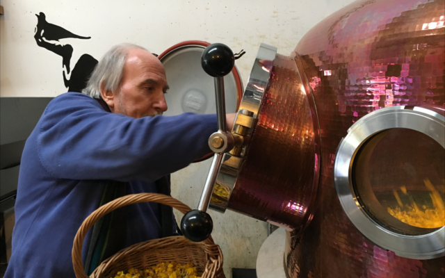 Glendalough copper gin still adding botanicals