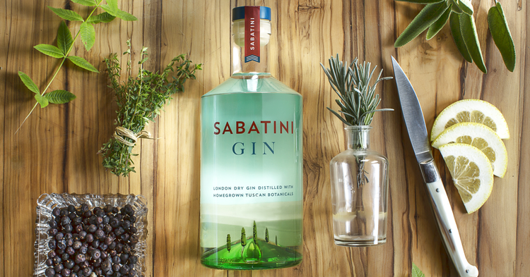 Sabatini Italian Tuscan Gin Botanicals