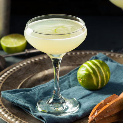 Lime gin gimlet cocktail
