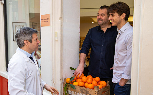 Philip (left) with Craft Gin Club founders Jon Hulme (middle) and John Burke (right)