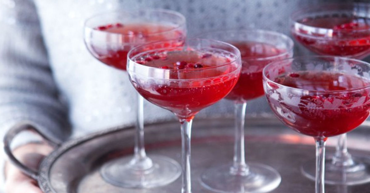 Pomegranate Gin Fizz