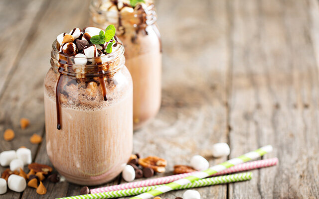 This is one luxurious milkshake, find the recipe by clicking on the image!