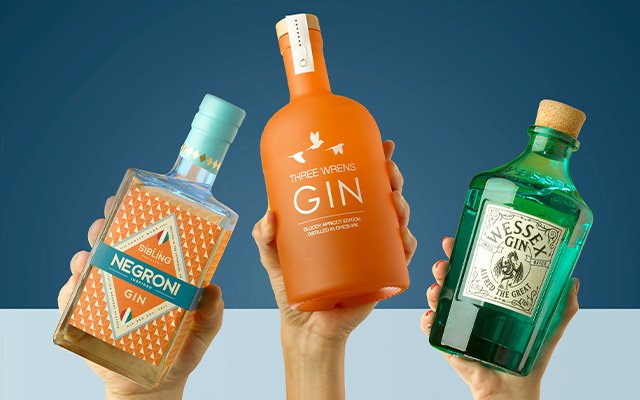 Gin bottles 