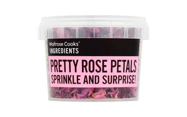 These edible dried rose petals make an amazing garnish for pink gin cocktails >> only £1.99 in Waitrose!