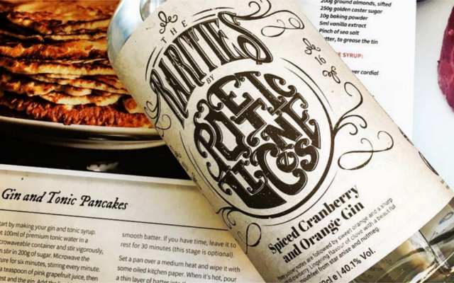 Rare poetic license spiced cranberry and orange gin