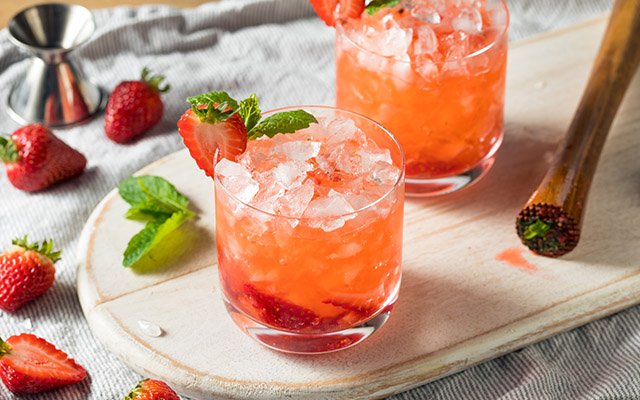 Strawberry cocktail