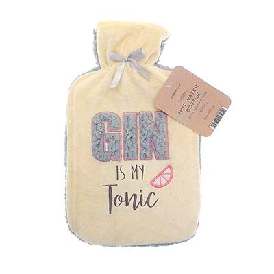 Steal: “Gin is my Tonic” Fleece Hot Water Bottle £6.99, Bargain Warehouse