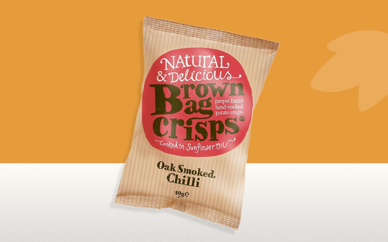 Brown Bag Crisps Oak Smoked Chilli