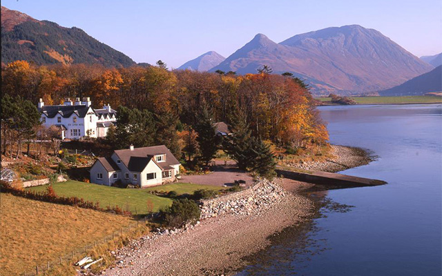 The location of the Loch Leven Hotel & Gin Distillery is simply breathtaking