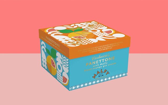 Gin panettone in a box