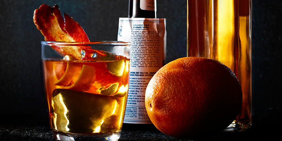 bacon old fashioned cocktail national burger day