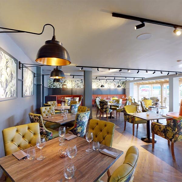 Van Dyk Hotel’s Orangery Restaurant is the perfect place to enjoy a meal.