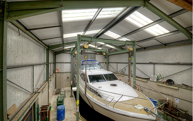 Boatyard Distillery as an old boat repair