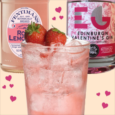 Edinburgh gin valentines rose lemonade fentimans
