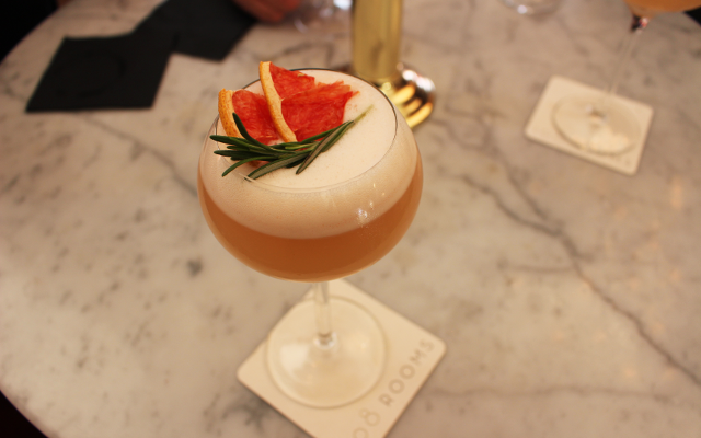 Gin Cocktail Rhubarb Sour