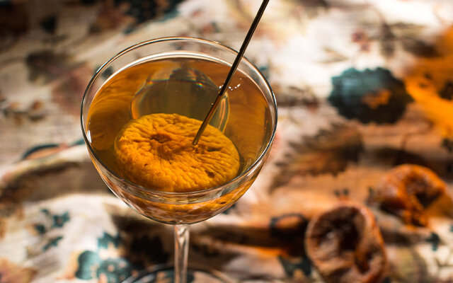 Fig Gibson Cocktail Recipe