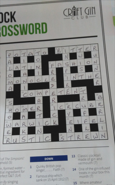 crossword gin winner