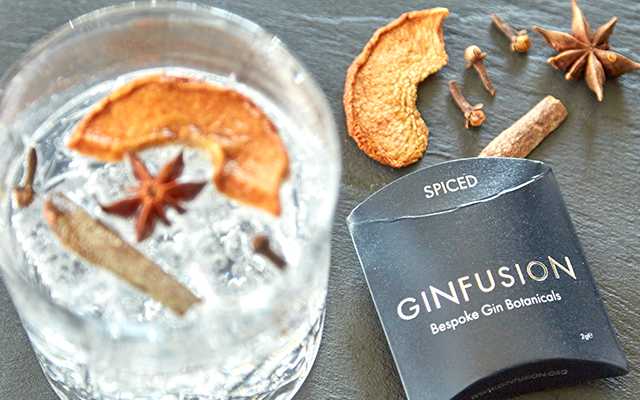 Ginfusion Spiced dried botanicals and gin and tonic