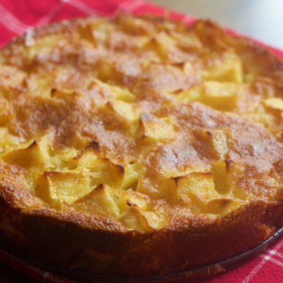 autumnal apple cake with herno gin