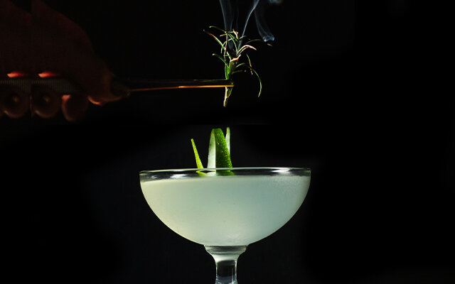 Charred Lime Gimlet