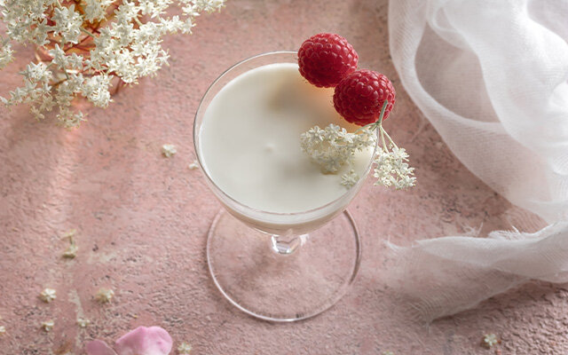 Rose Milk Punch