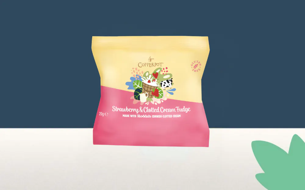 Copperpot Strawberry & Cream Duo Fudge