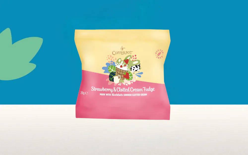 Copperpot Strawberry & Cream Duo Fudge